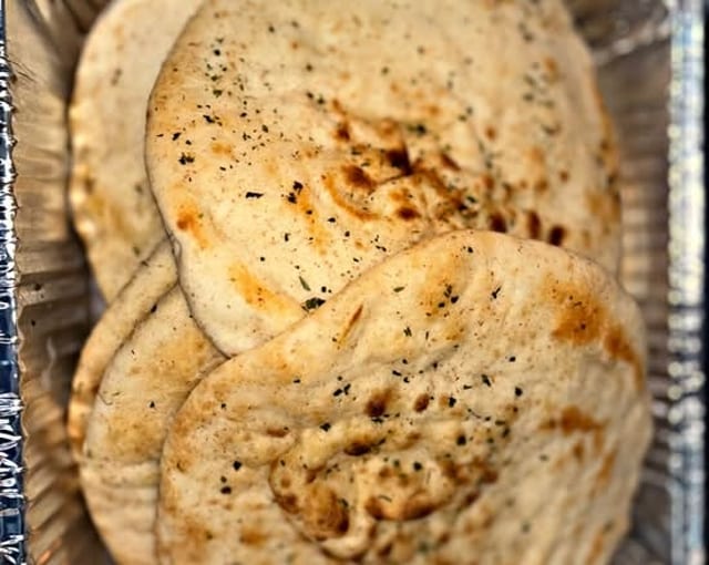 GRILLED PITA BREAD.